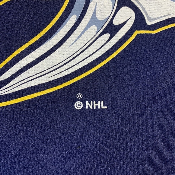 Vintage Nashville Predators NHL Ice Hockey Logo 7 David Legwand Jersey Medium - Picture 6 of 12